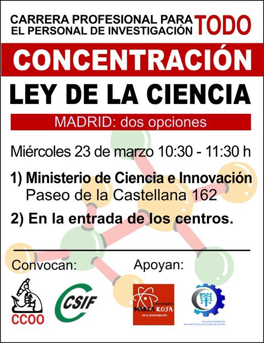 Concentración a favor de Carrera Técnica y Personal de Gestión