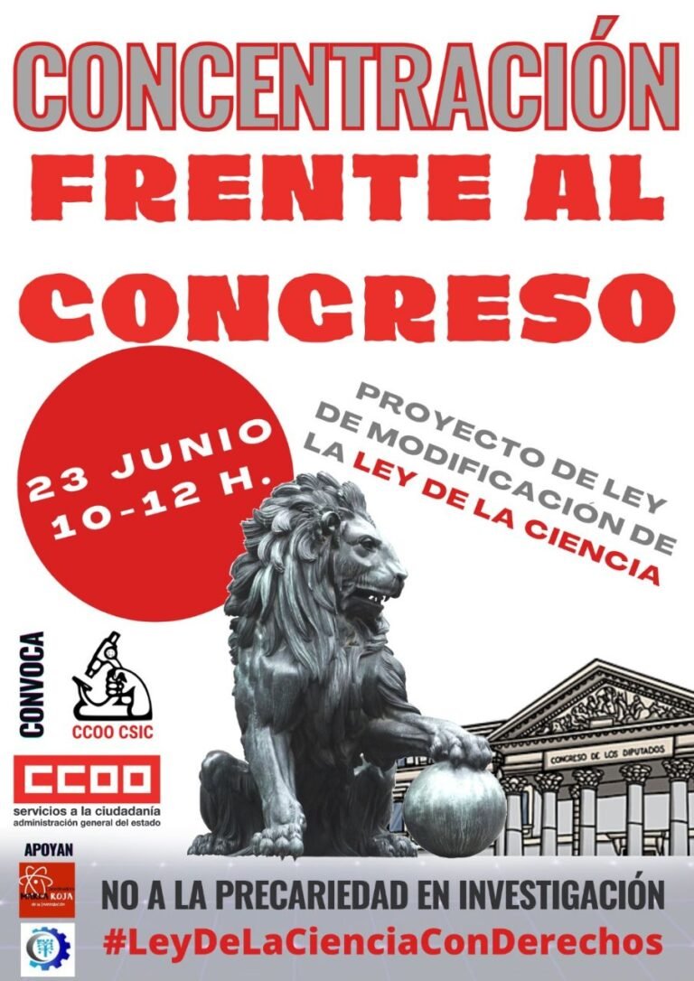 Concentración en el Congreso para reivindicar la carrera profesional